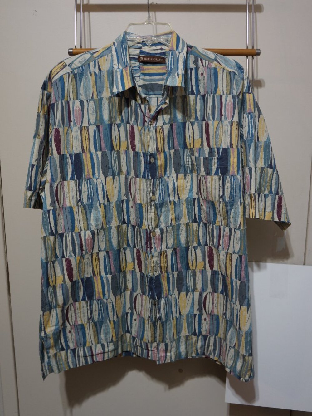 Tori Richard Board Room Surfboard Shirt Men L